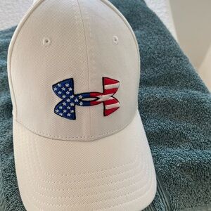 Under Armour Gray and White Classic Fit Cap